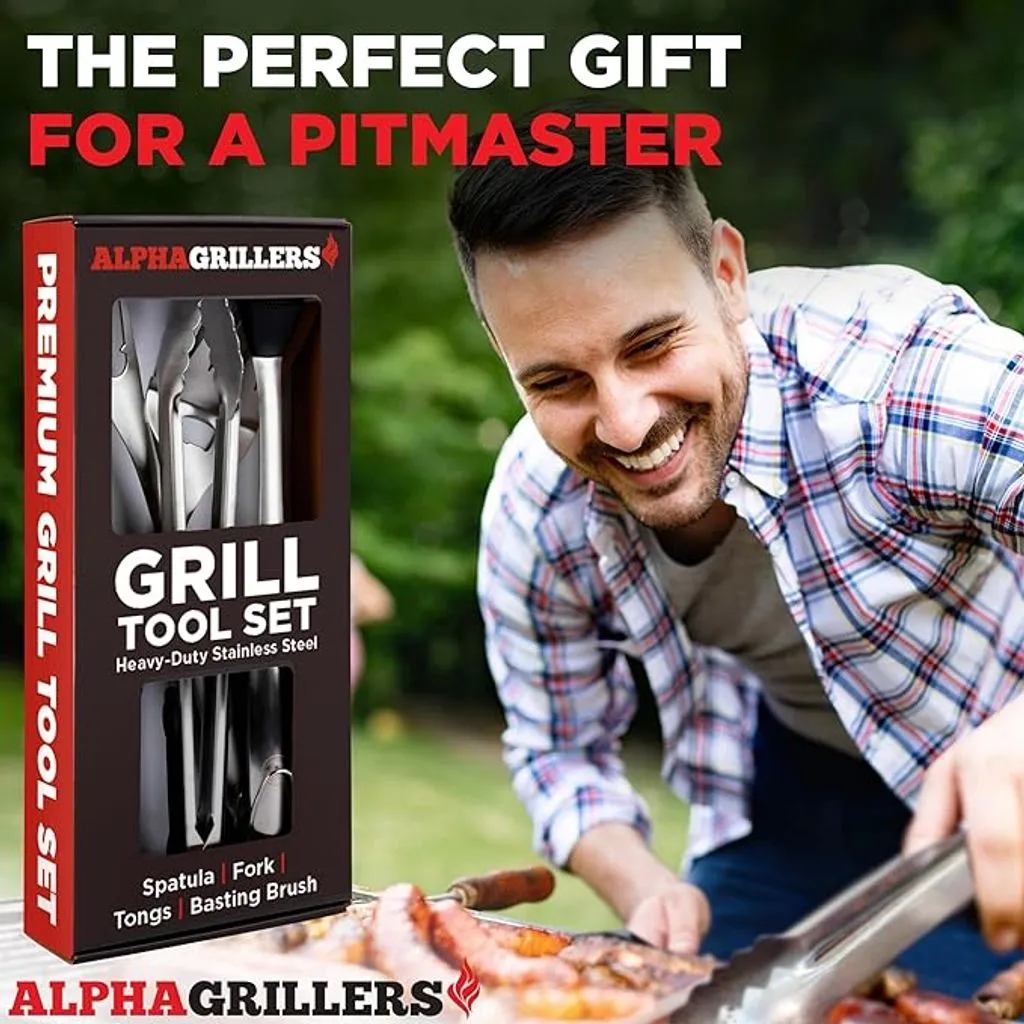 Upgrade your grilling game with this BBQ Accessories Grill Tools Set—a perfect outdoor entertaining gift for dad.